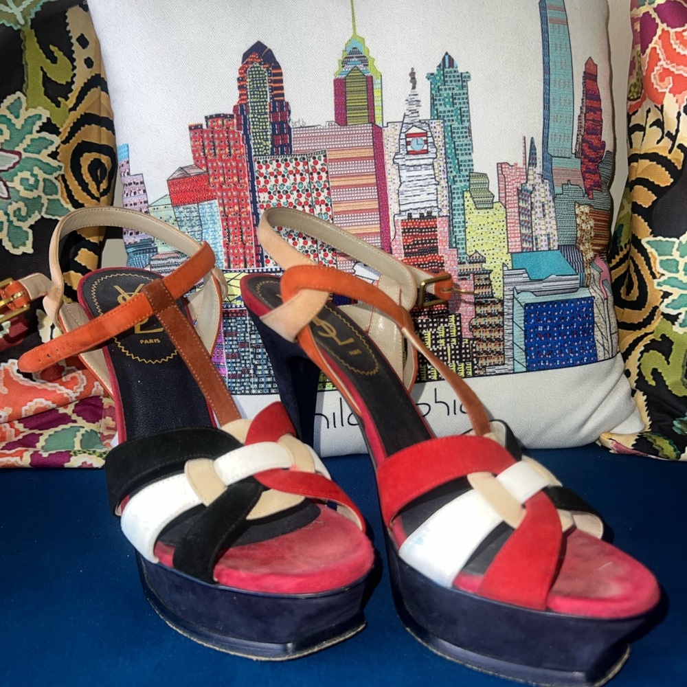 YSL Colorful Platform Heels - 38.5